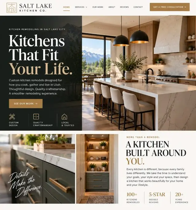 Salt Lake Kitchen Co. website